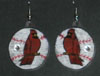 Cardinal's Baseball earrings